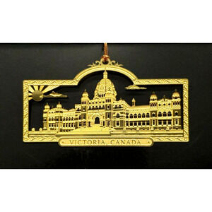 Canada Ornament Brass Victoria Parliament Bldg British Columbia